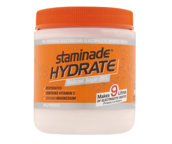 Staminade Hydrate Orange Powder 25% Less Sugar Pack of 6 Refreshing Electrolyte Drink