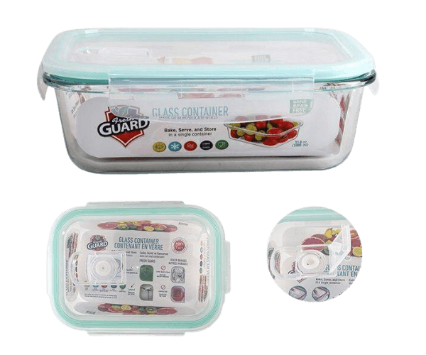 Fresh Guard Glass Container 1000mL – 12 Pack