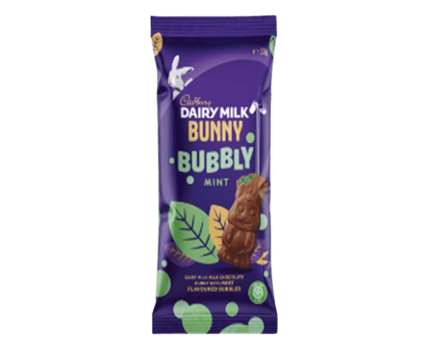 Cadbury Mint Bubbly Bunny Chocolate 32g Easter Mint Chocolate Pack of 40