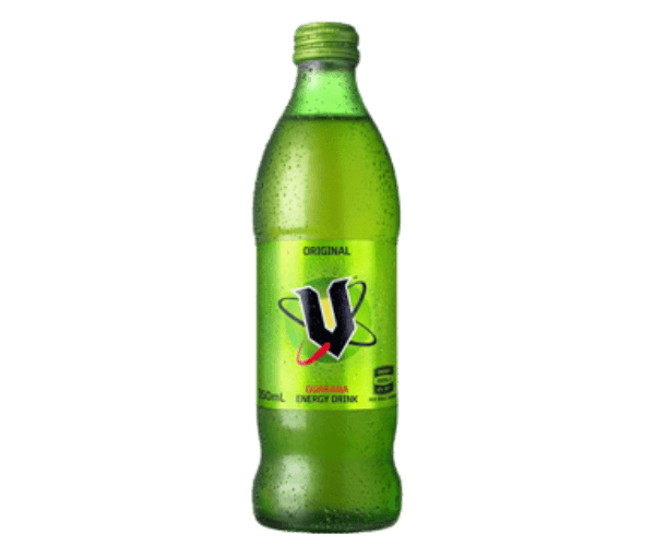 V Green Energy Drink Glass Bottle 350ml