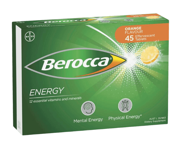 Berocca Energy Orange 45 Effervescent Tablets